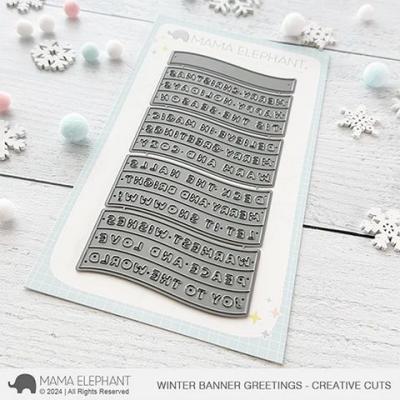 Mama Elephant Creative Cuts - Winter Banner Greetings